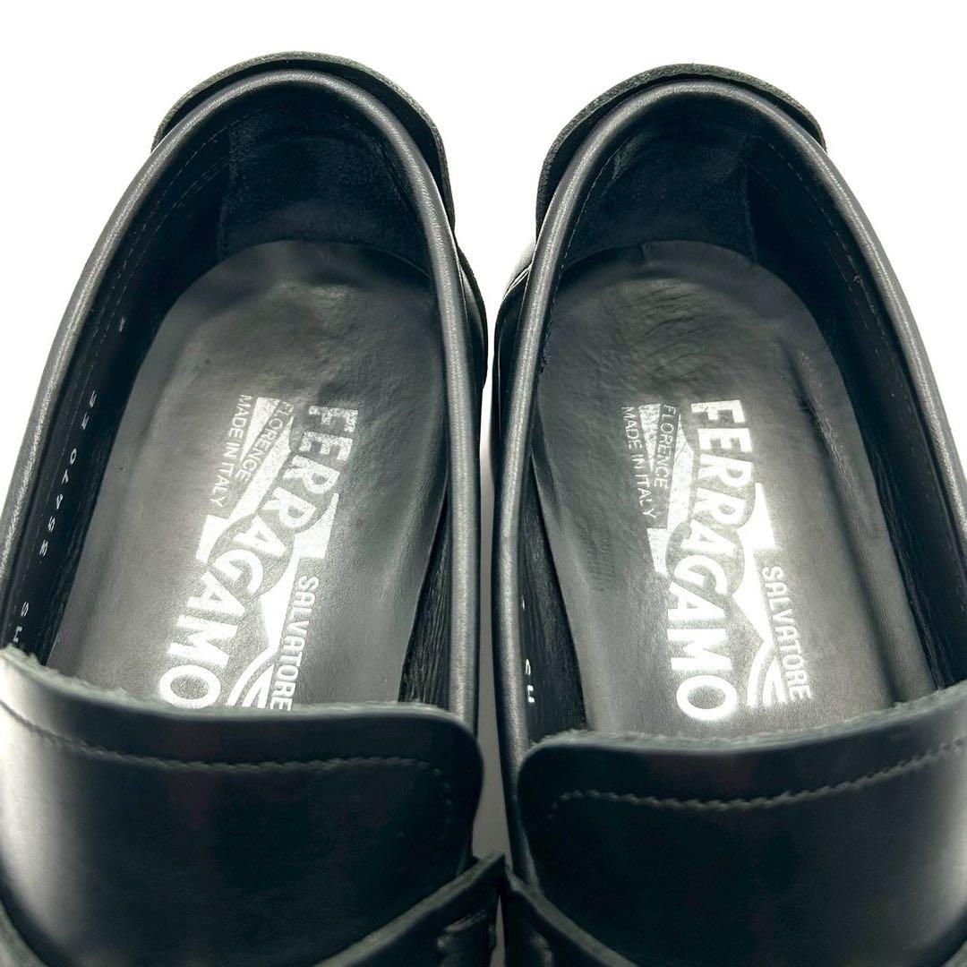 美品✨ フェラガモ 【24.5】 ビットローファー ガンチーニ ブラック 革靴