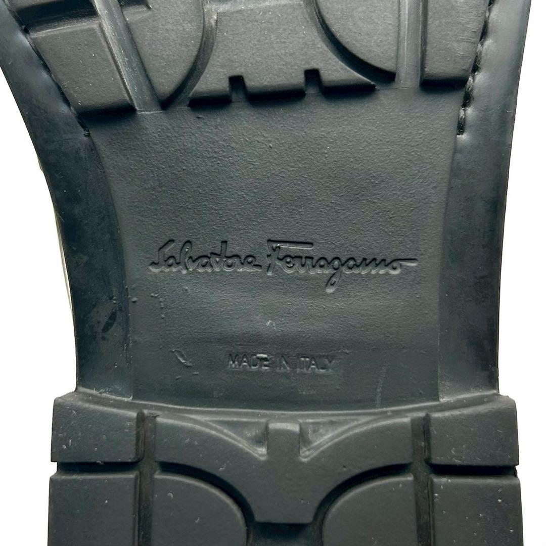 美品✨ フェラガモ 【24.5】 ビットローファー ガンチーニ ブラック 革靴