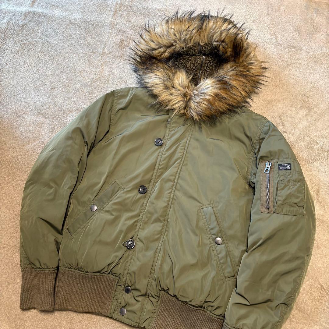 【稀少】DIESEL ディーゼル N2-B ミリタリージャケット カーキ S