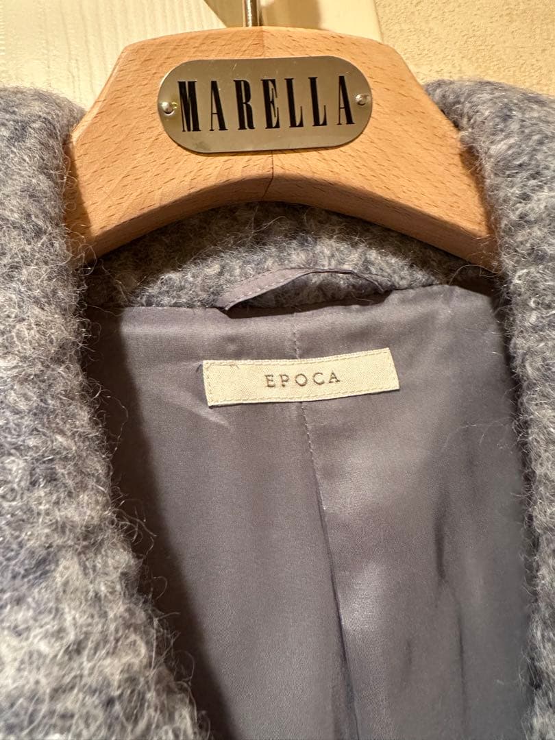 ★EPOCA★エポカ★アルパカウールコート★ブルーグレー★