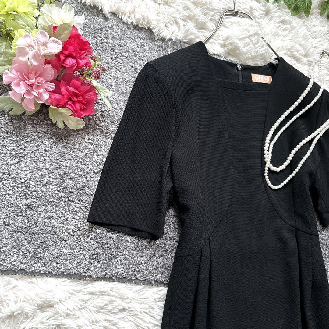 美品　Chloe セットアップ　ワンピース　ブラックフォーマル　冠婚葬祭　9号