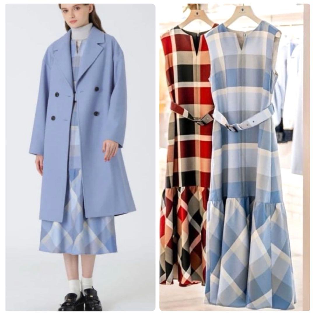 【原宿限定 希少カラー】ブルーレーベルクレストブリッジ ティアードワンピース