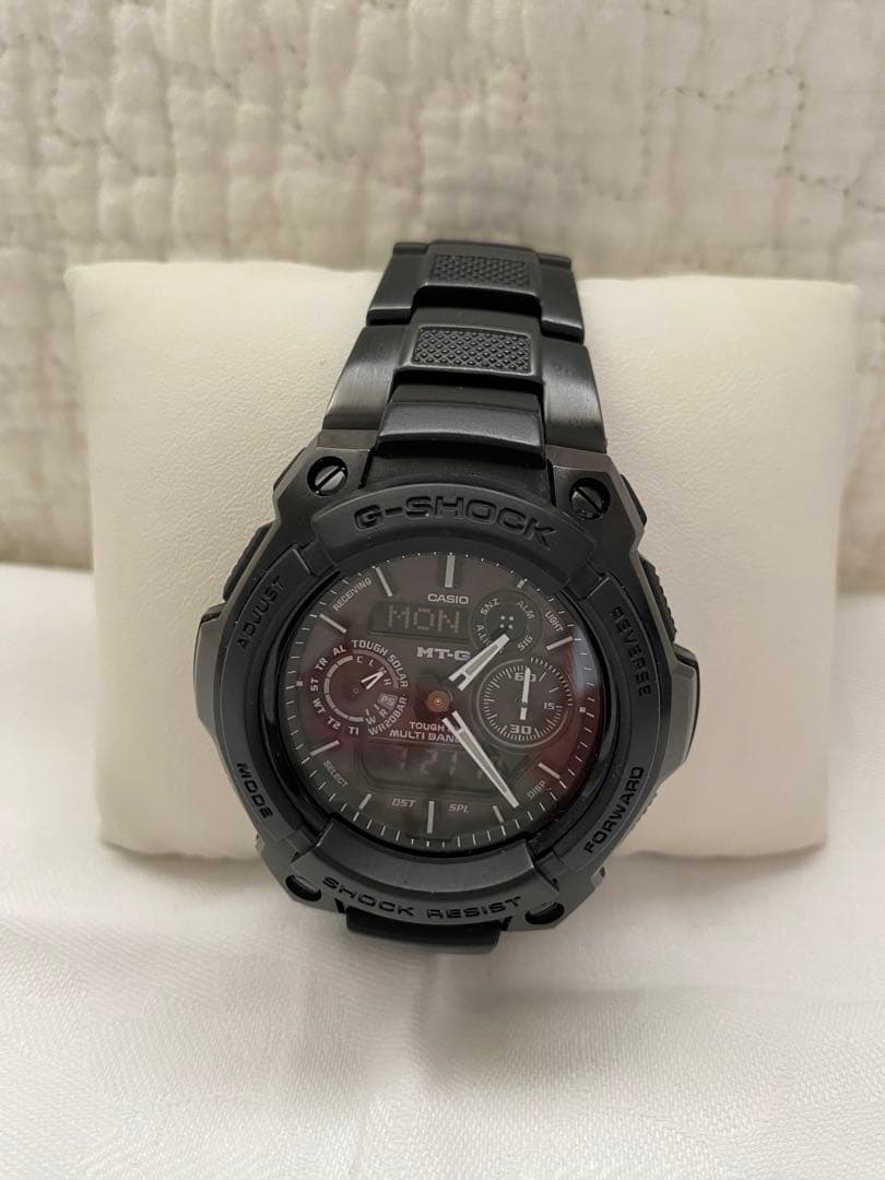 希少G-SHOCK MTG 1500B 電波ソーラーメタル　ブラック