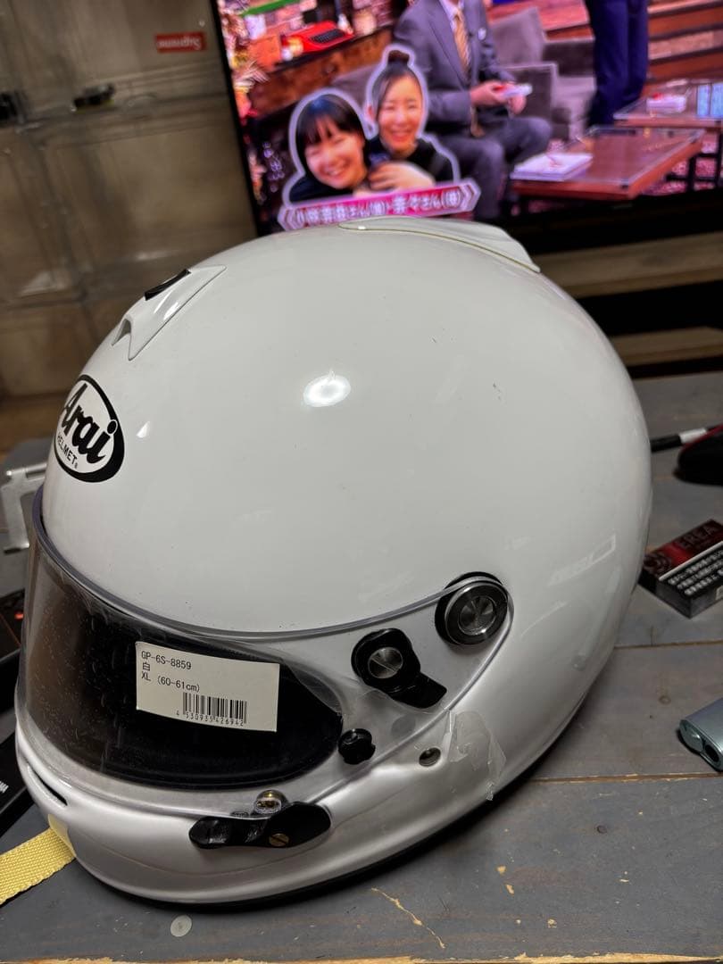 エ*郎様 Arai GP-6S フルフェイスヘルメット ホワイト
