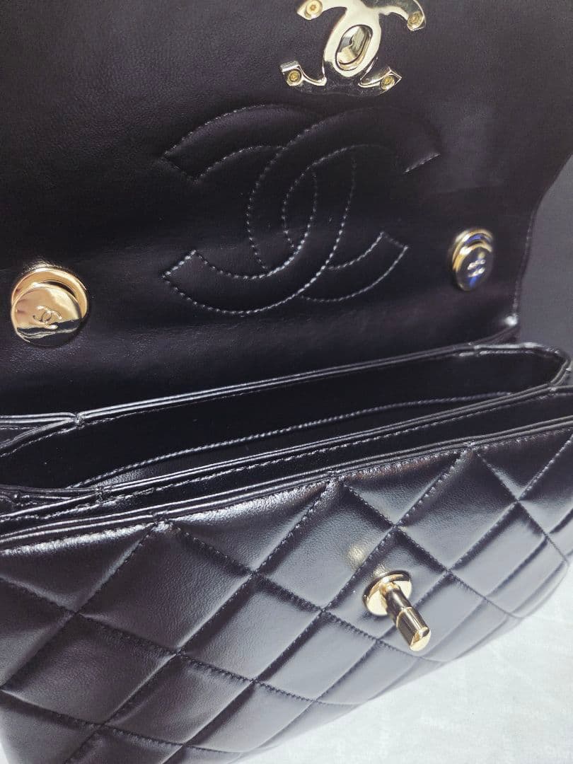 *2wayラムスキン ショルダーバッグ キルティング*