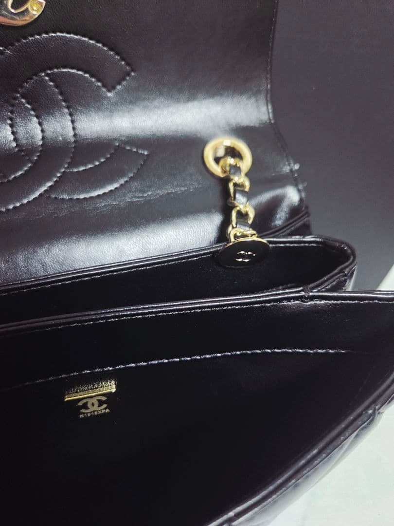 *2wayラムスキン ショルダーバッグ キルティング*