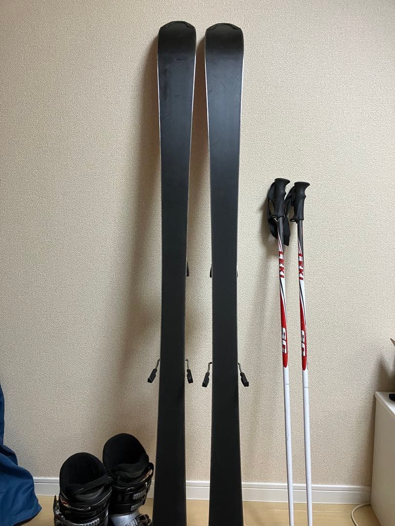 値下げしました⭐︎サロモン　スキーセット 板162㎝　ブーツ26㎝　ポール113㎝