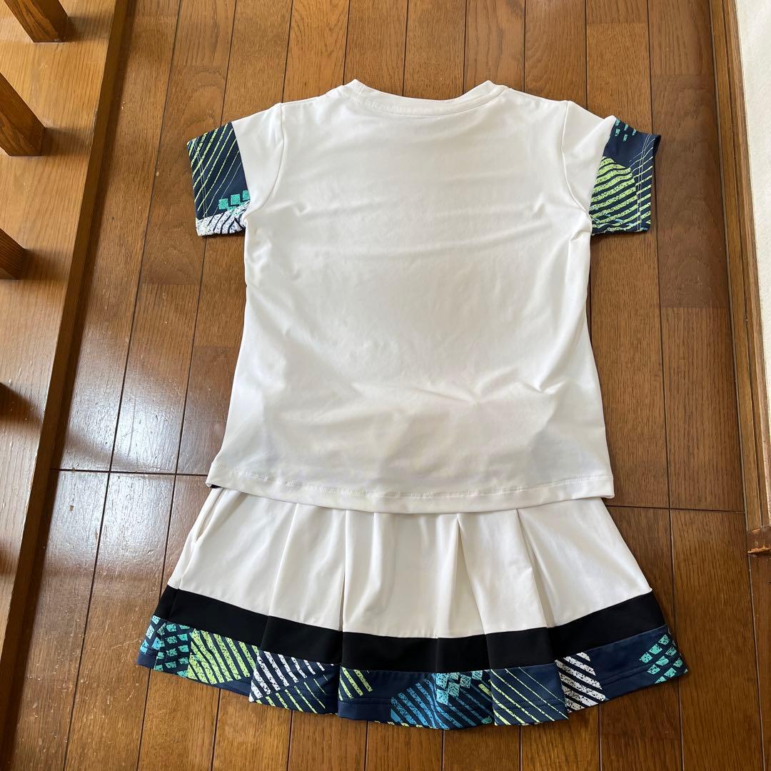 Admiral テニスウェア トップス＆スカートセット　幾何学模様　Sサイズ