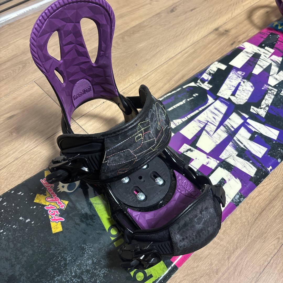 スノーボード板ビンディングセット