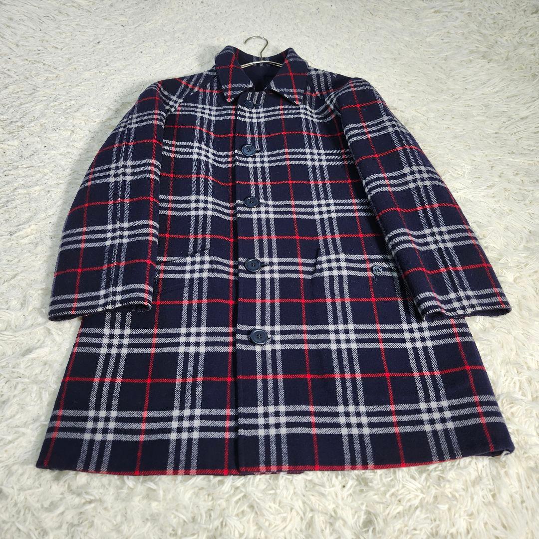 専用　売約済み　バーバリー リバーシブルコート ダブルフェイス ネイビー　7号