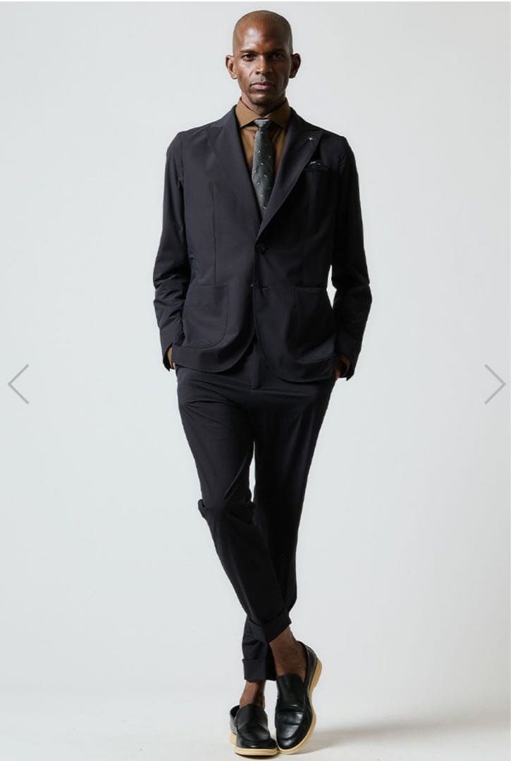 ウノピュウノウグァーレトレ1piu1uguale3アンコンセットアップブラック6