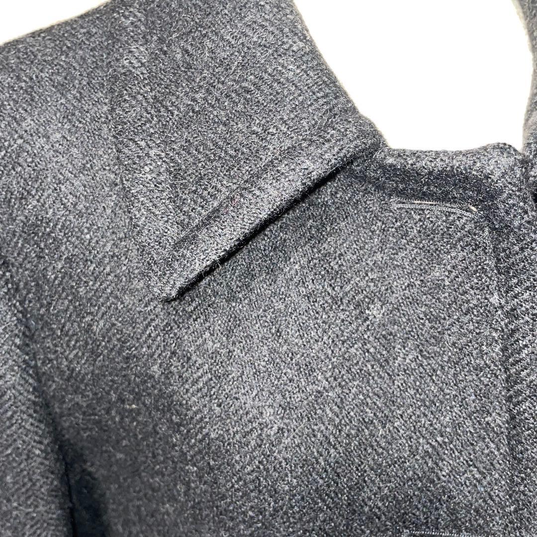 プラダ　ダークグレー コート　美品　レディース