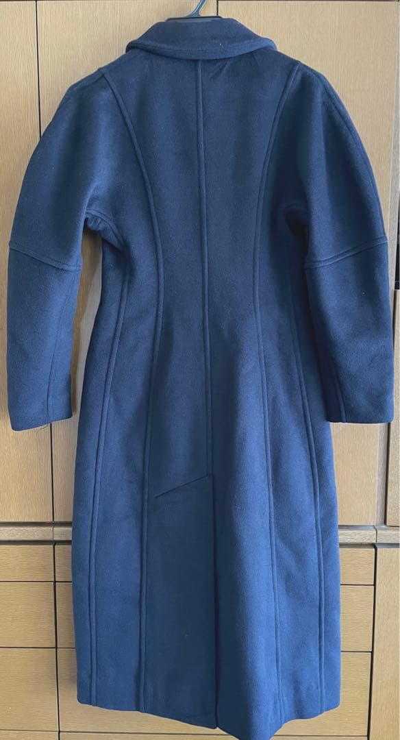 GANNI ガニー パフスリーブ チェスターコート ロングコート