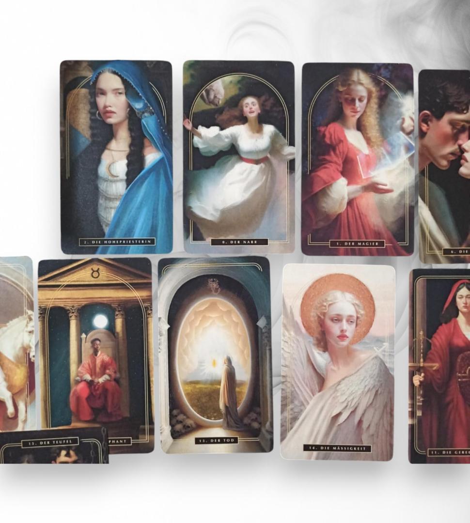 【正規品タロットカード】ドイツの入手困難デッキ✨心と魂に触れるタロット✨金縁