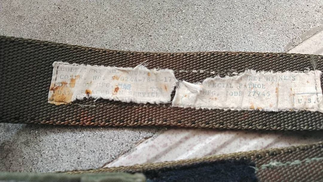 米軍　SPIEスターボハーネス　実物