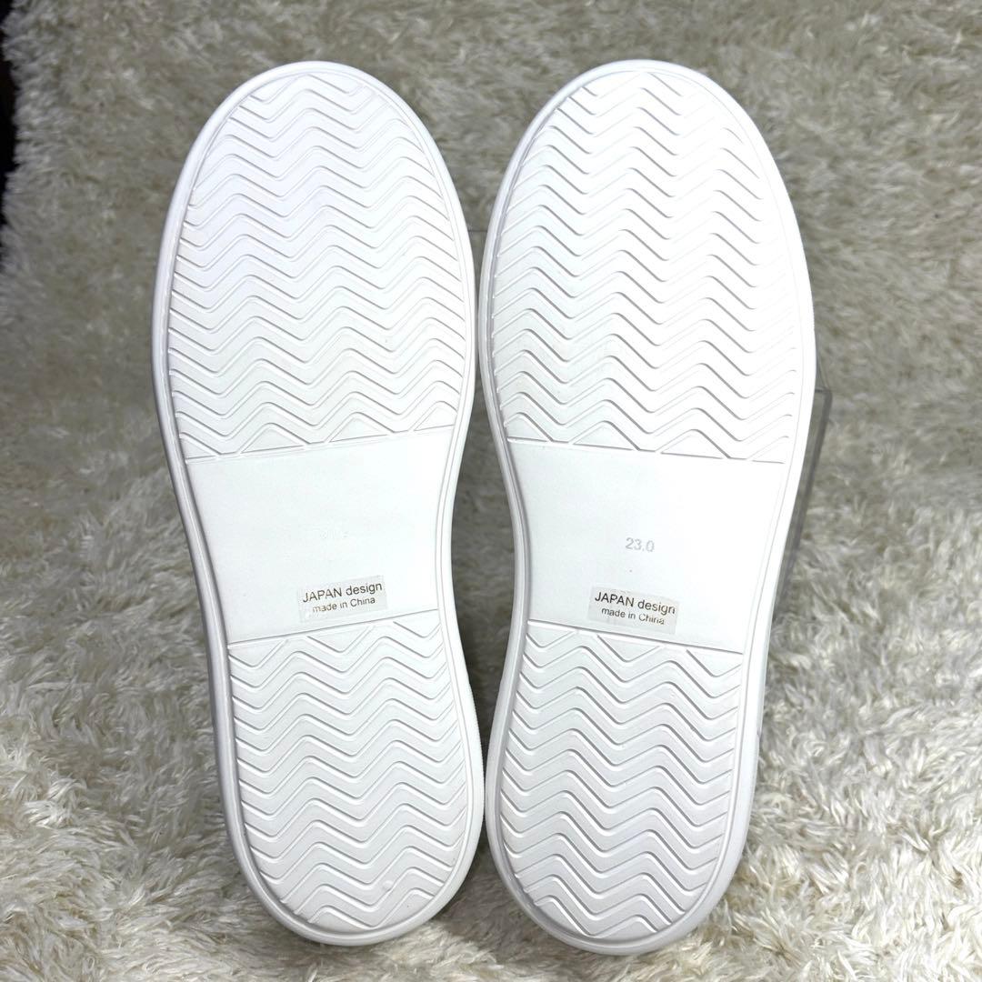 シルバー 厚底 ベルト付きスニーカーMODE ET JACOMO