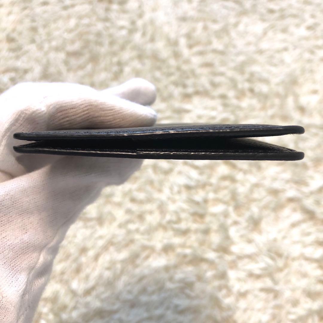 極美品✨ルイヴィトン タイガ　マネークリップ　レザー　折り財布 ブラック