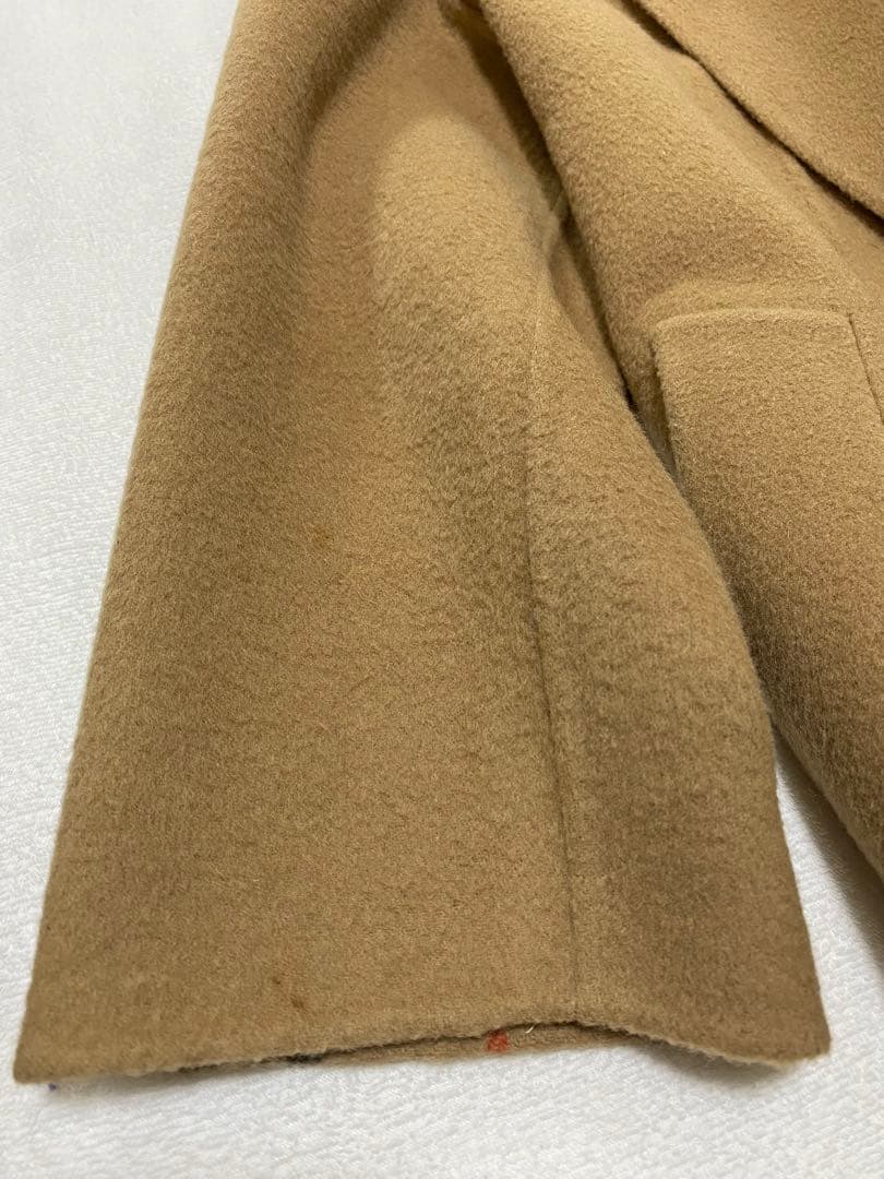ダブルフェイス✨バーバリーズ　ダブルチェスターコート　ノバチェック　キャメル　S