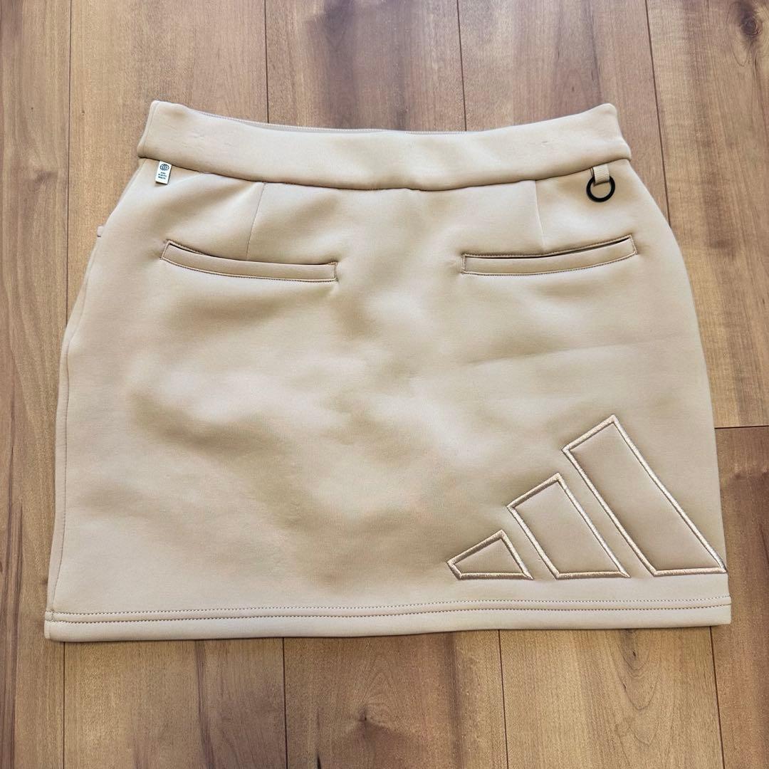 クロップド丈　フリース　ダンボールニット　スカート　セットアップ　ベージュ　春秋