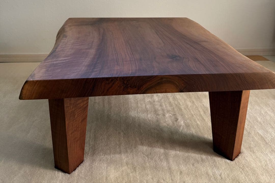 一枚板　ローテーブル　ウォールナット