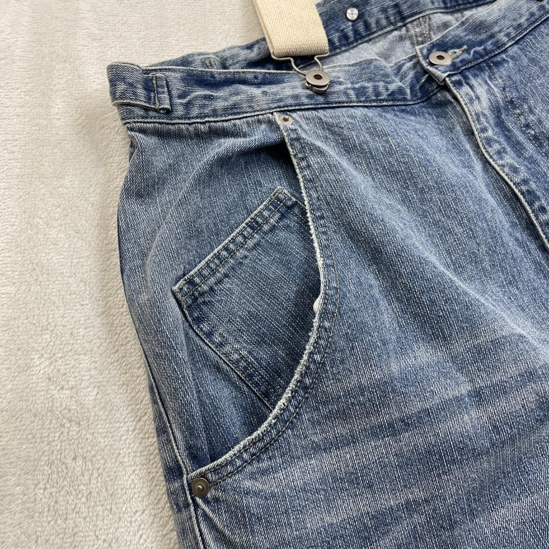 soulberry　サスペンダーなデニムのサロペット　ブルー