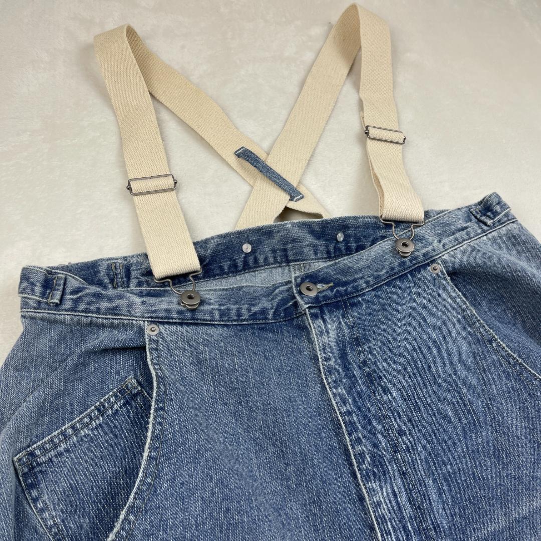 soulberry　サスペンダーなデニムのサロペット　ブルー