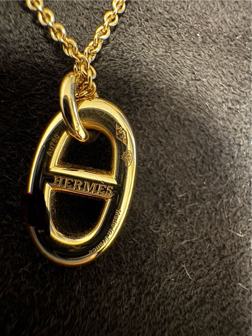 HERMES ファランドール　PGネックレス　美品