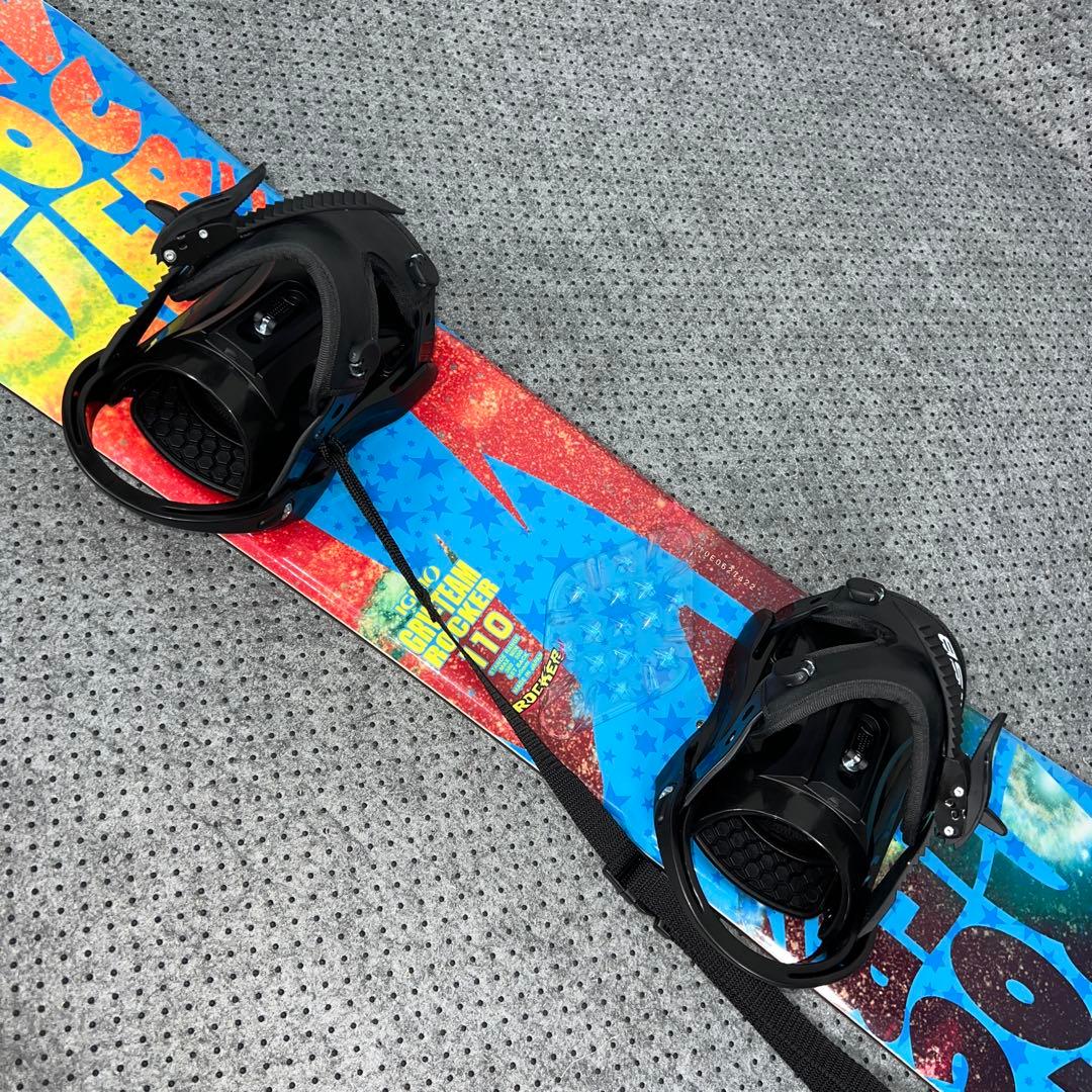 2回使用 キッズスノーボード IGNIO GRV 110cm×バイン×ブーツ