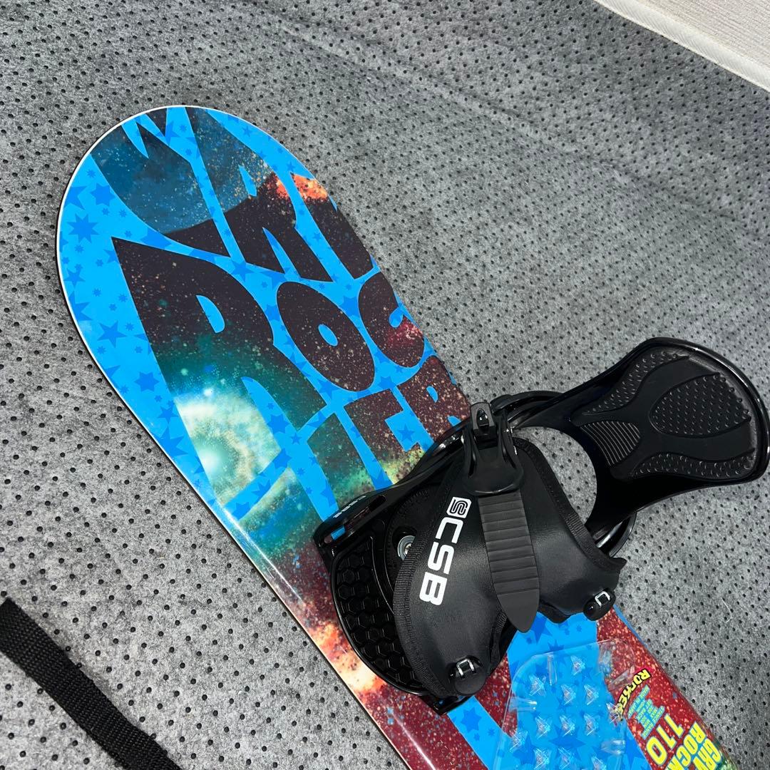 2回使用 キッズスノーボード IGNIO GRV 110cm×バイン×ブーツ