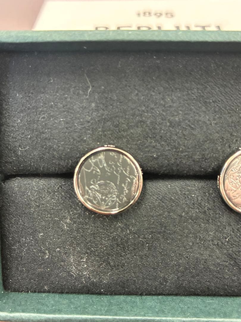 BERLUTI シルバー カフリンクス 箱付き