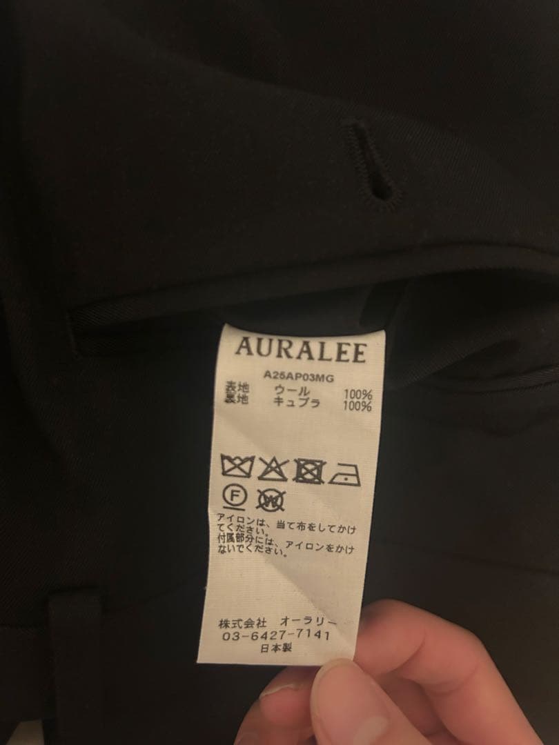 パンツ light wool max gabardine two-tuck slacks