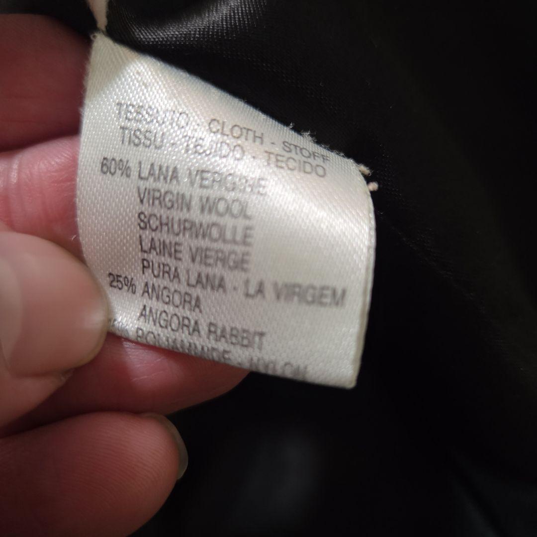 MAX&Co アンゴラ混 チェスターコート Aライン ブラック M相当 ベルト