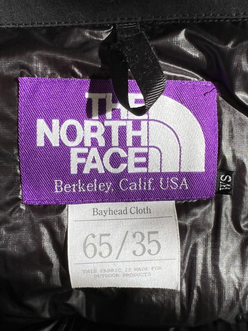 THE NORTH FACE 黒 ダウンベスト Mサイズ　紫タグ