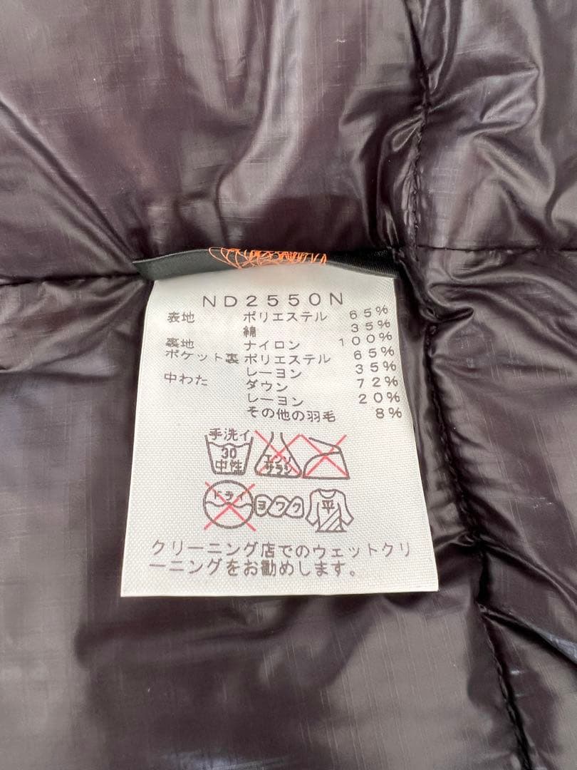 THE NORTH FACE 黒 ダウンベスト Mサイズ　紫タグ