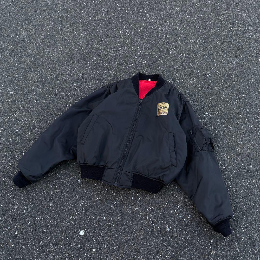 【マルボロ風】MA-1 短丈KIRIN jacket(背面刺繍)