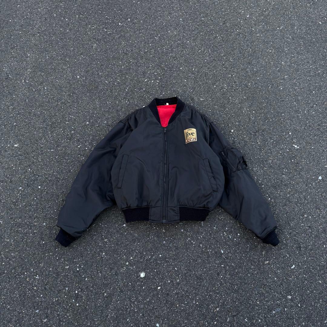 【マルボロ風】MA-1 短丈KIRIN jacket(背面刺繍)