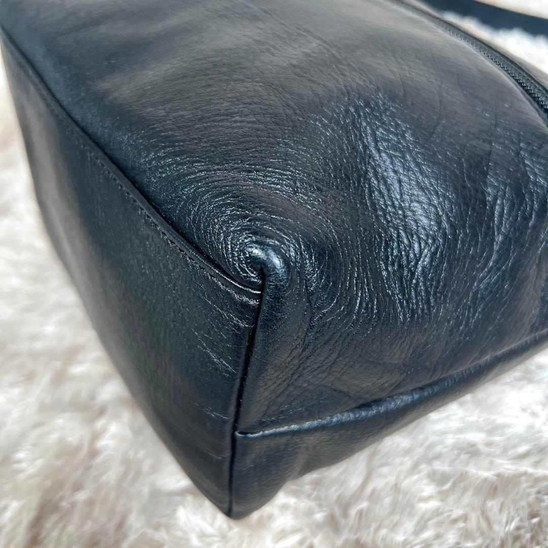 ラシット　ソフトレザー　2way シンプルショルダーバッグ