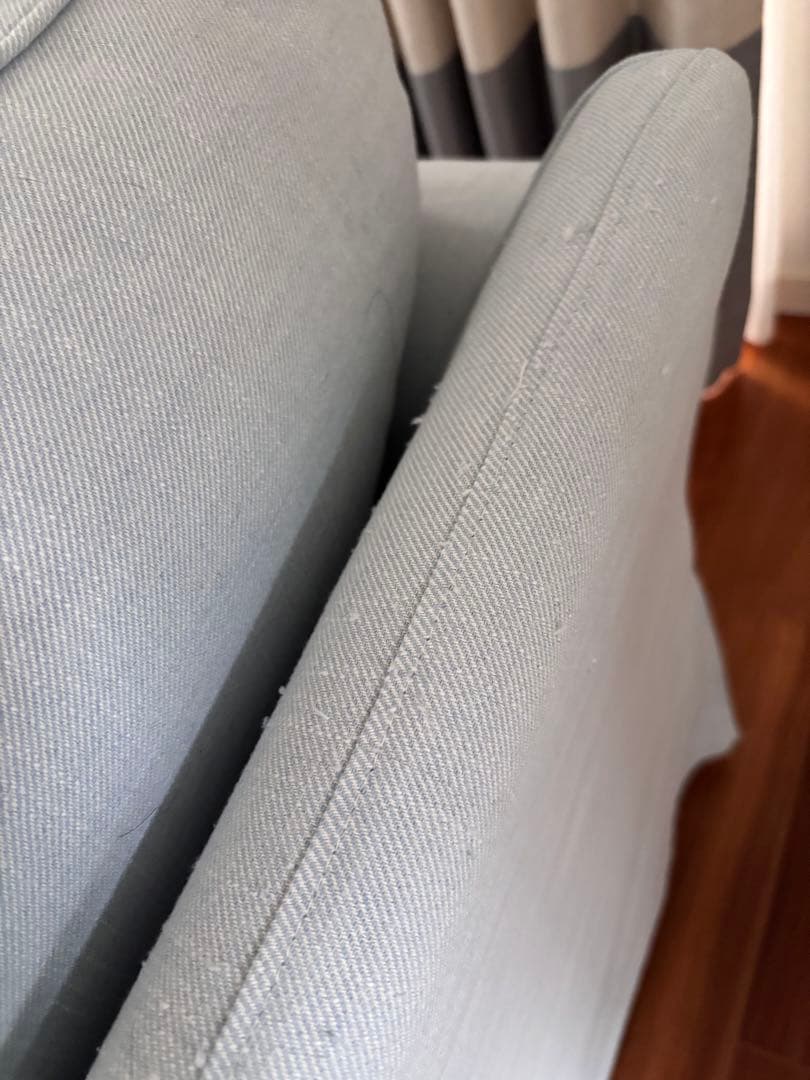 みちお様　IKEA エークトルプ ブルー 3人掛けソファ