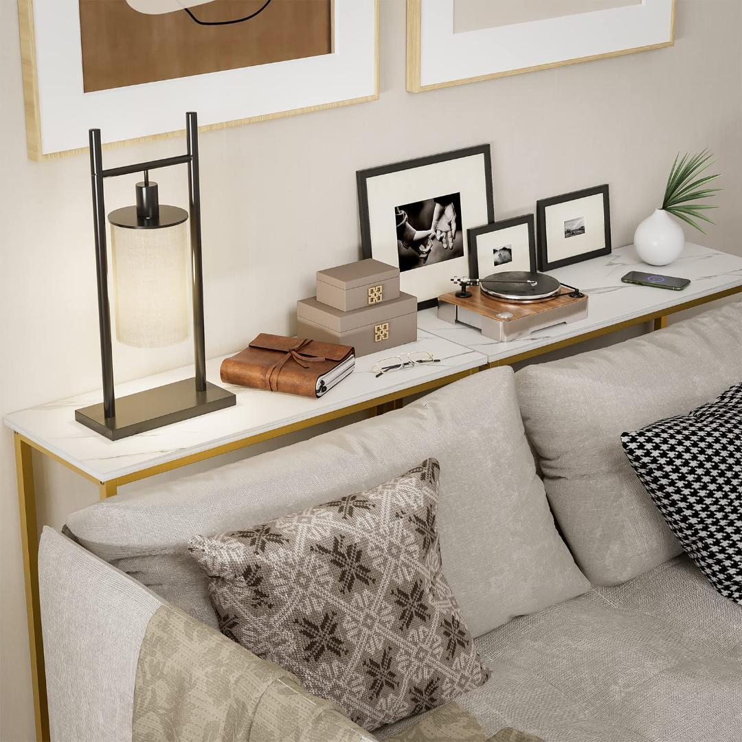 ☆コンソールテーブル カウンターサイドスリム 玄関 大理石柄