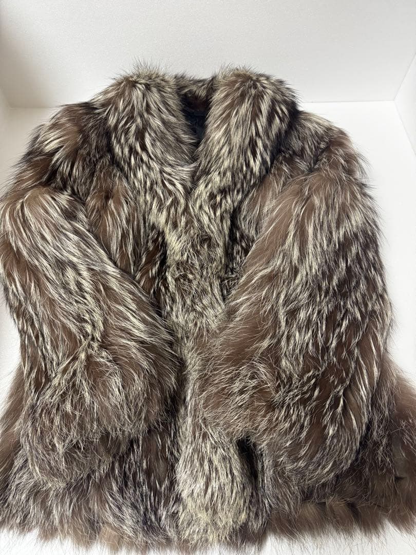 SAGA FOX サガフォックス　11 銀タグ　毛皮コート　 女優襟