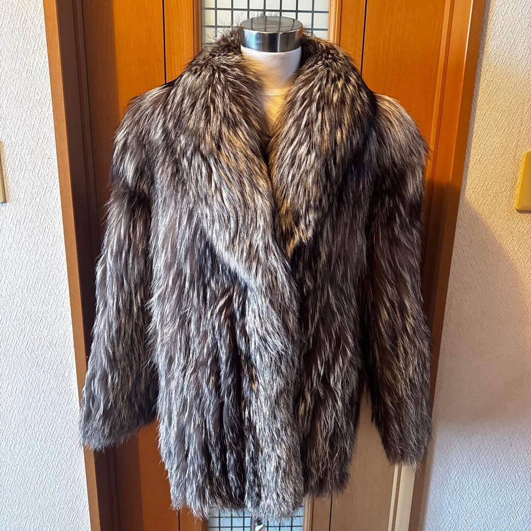 SAGA FOX サガフォックス　11 銀タグ　毛皮コート　 女優襟