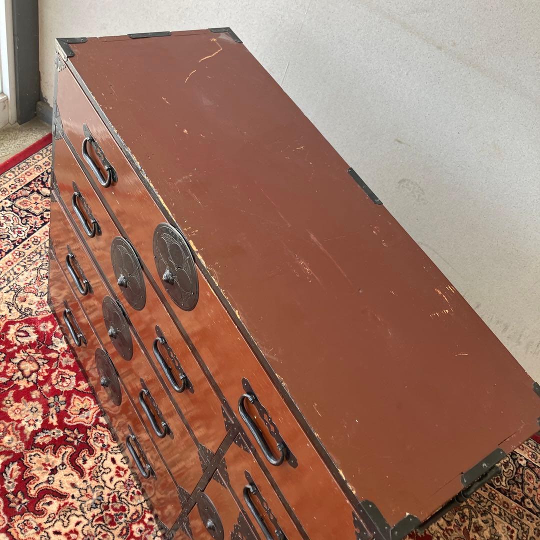 昭和レトロ 古家具 仙台箪笥 9杯 引き出し 和箪笥 ビンテージ ヴィンテージ