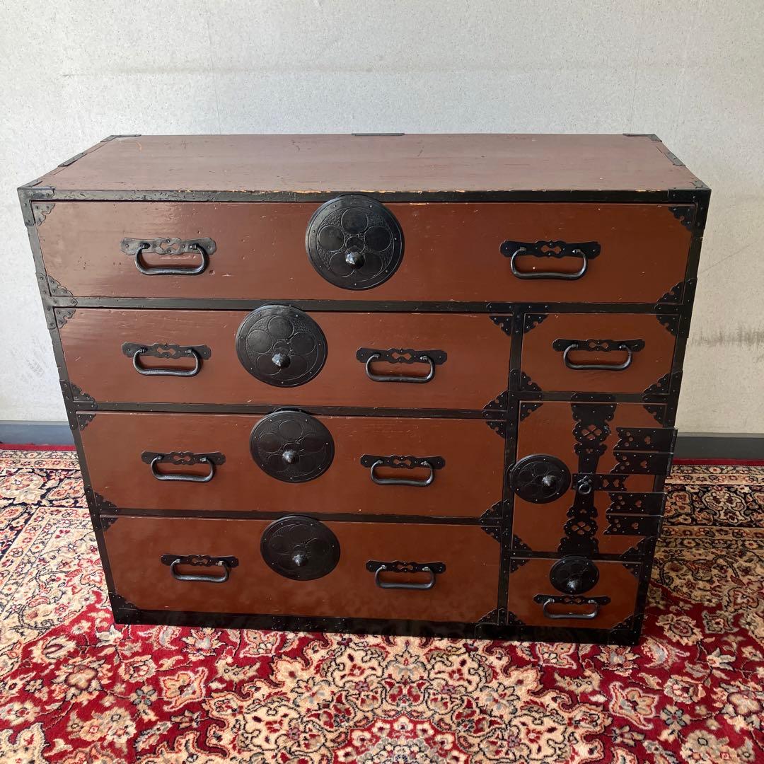 昭和レトロ 古家具 仙台箪笥 9杯 引き出し 和箪笥 ビンテージ ヴィンテージ