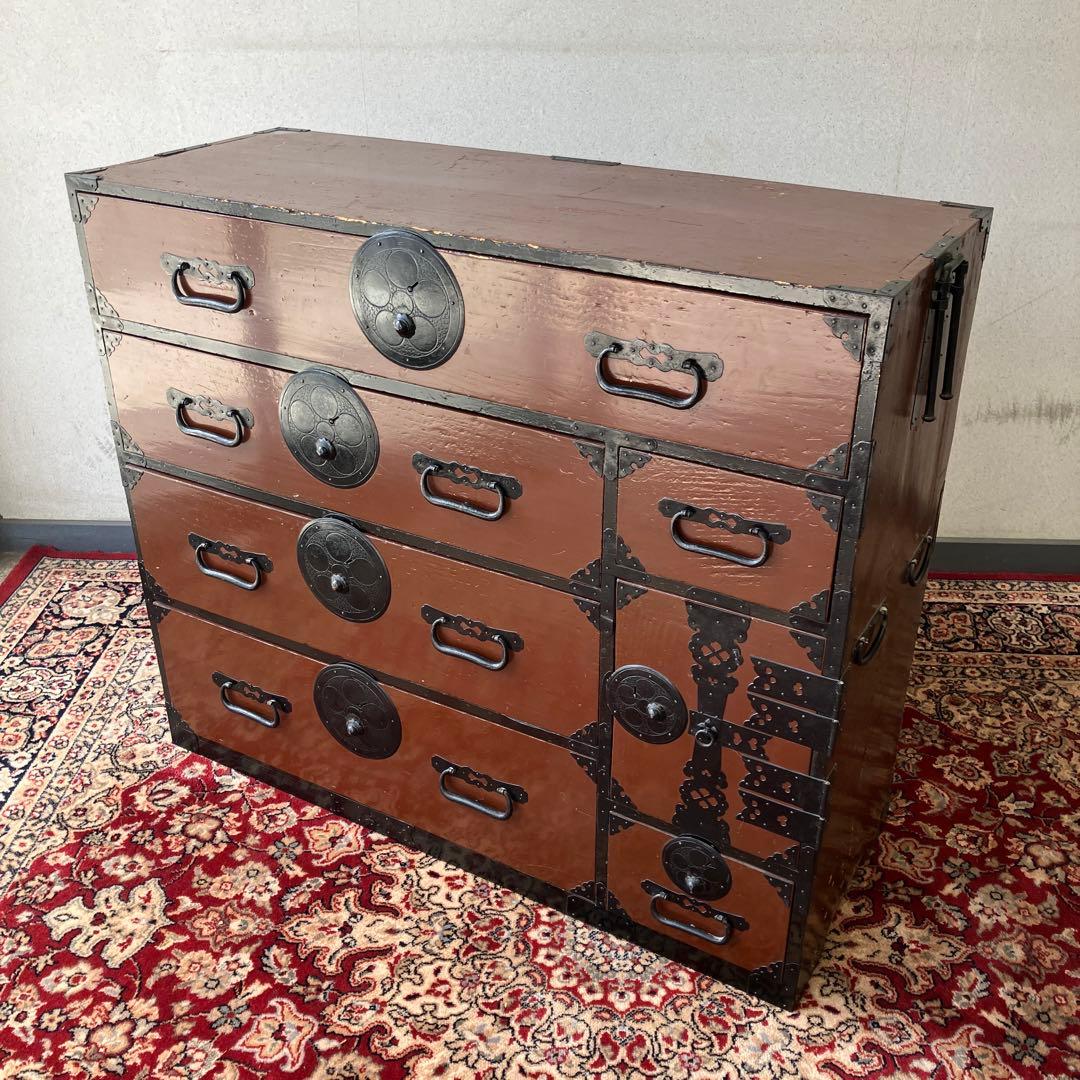 昭和レトロ 古家具 仙台箪笥 9杯 引き出し 和箪笥 ビンテージ ヴィンテージ