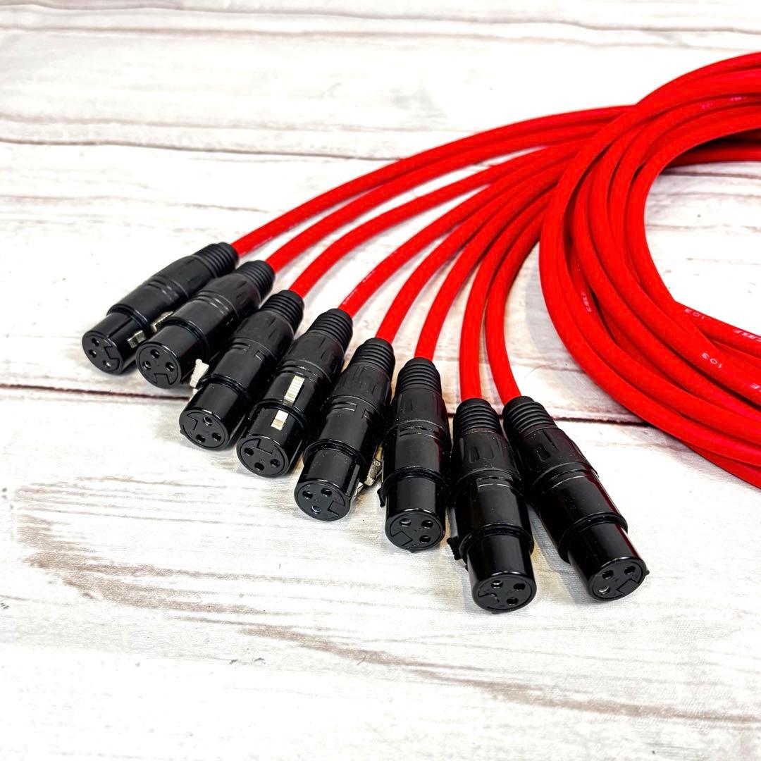 CANARE L-2T2S XLRケーブル 2m 8本セット