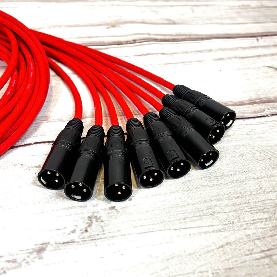 CANARE L-2T2S XLRケーブル 2m 8本セット