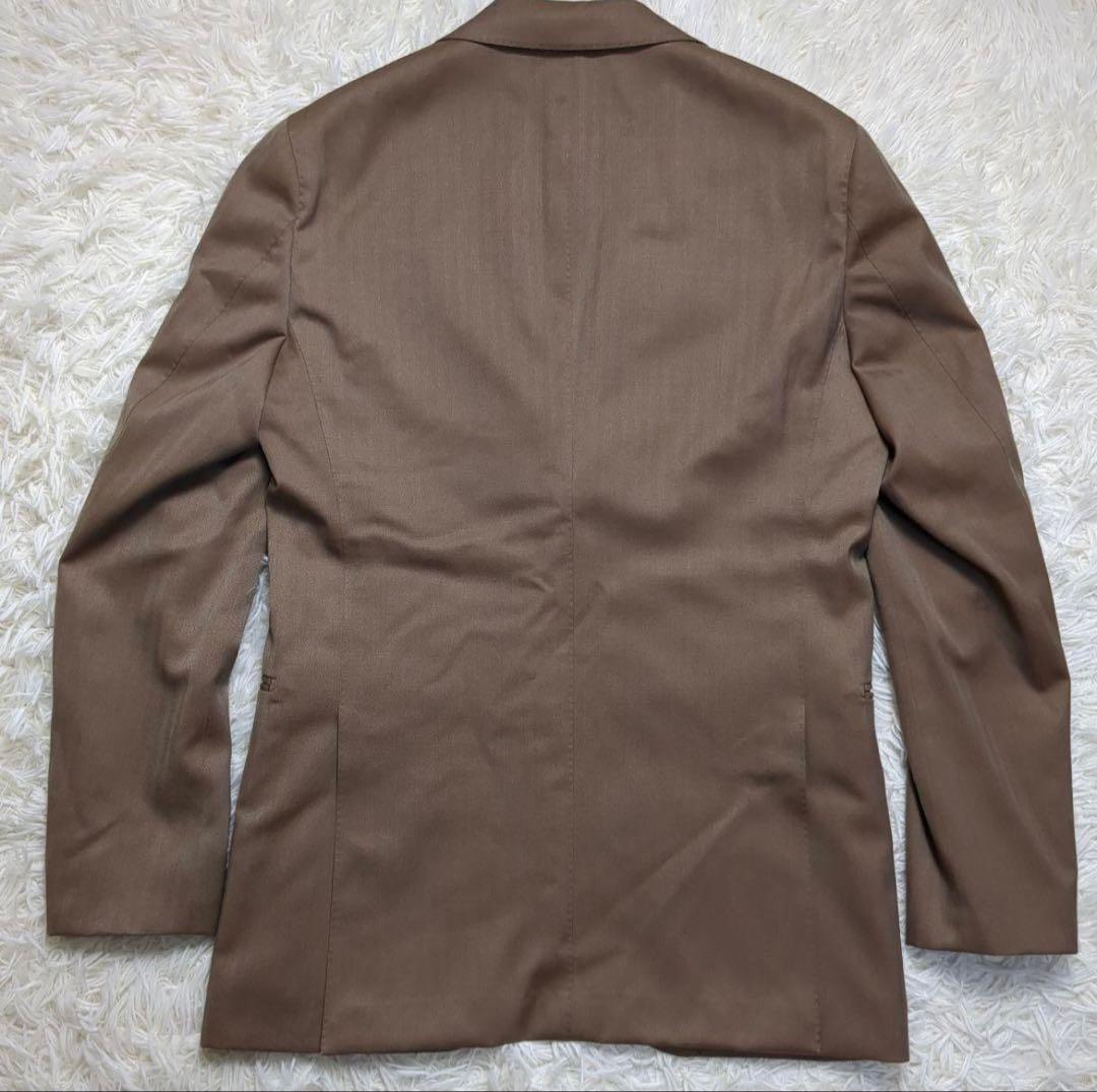 【最終価格】MORLES セットアップ ストライプスーツ ブラウン