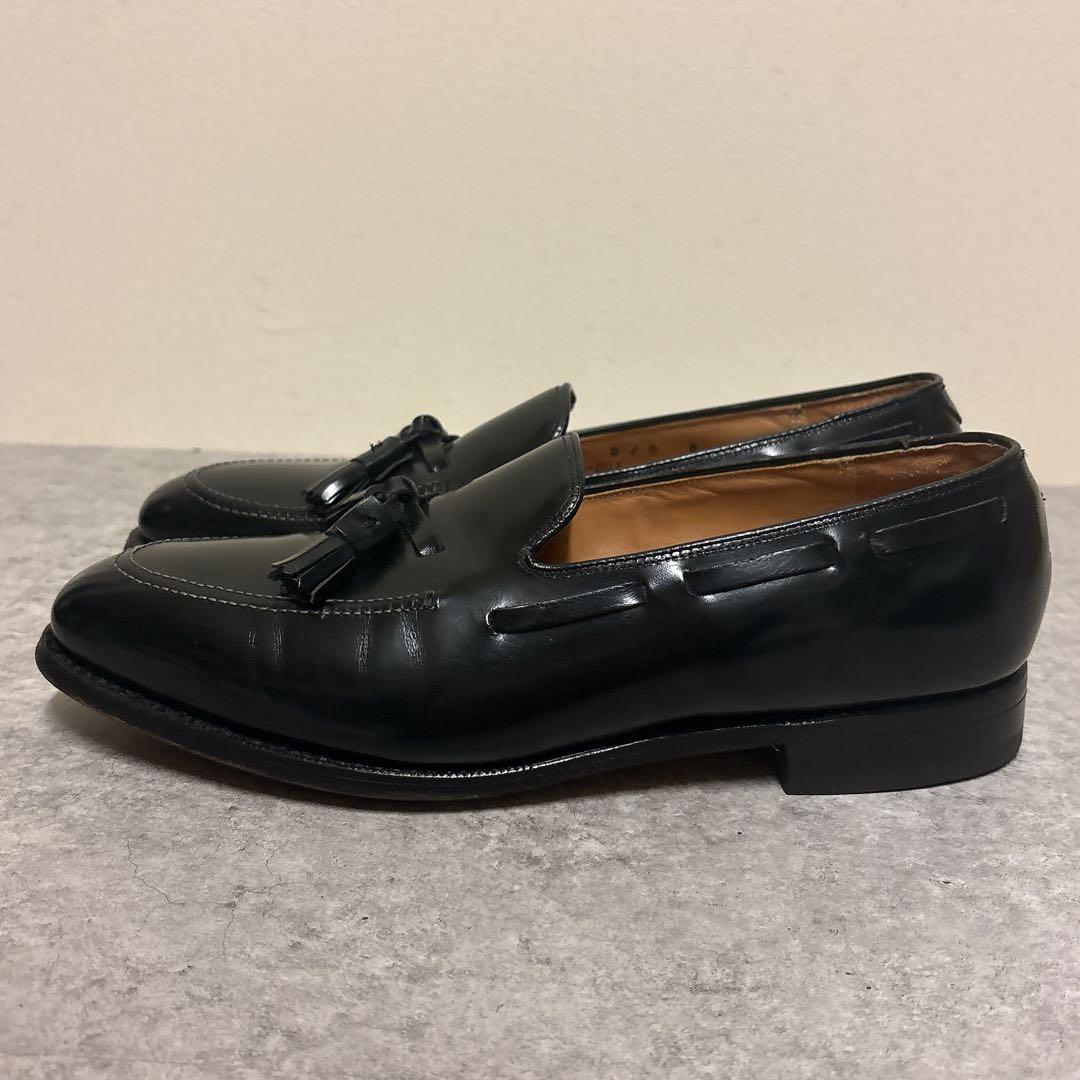 美品 JOHNSTON & MURPHY タッセルローファー 革靴 9 ブラック