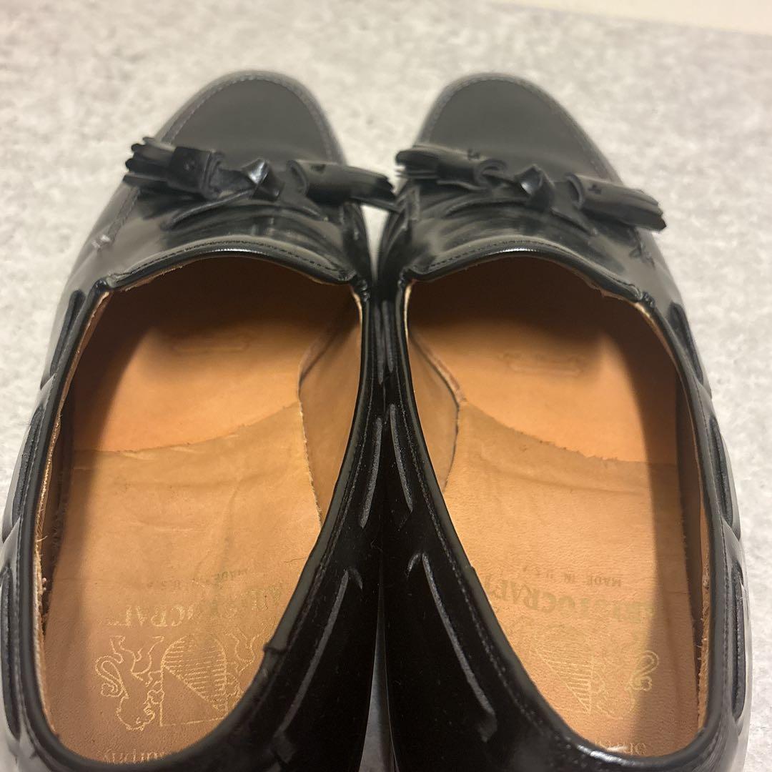 美品 JOHNSTON & MURPHY タッセルローファー 革靴 9 ブラック