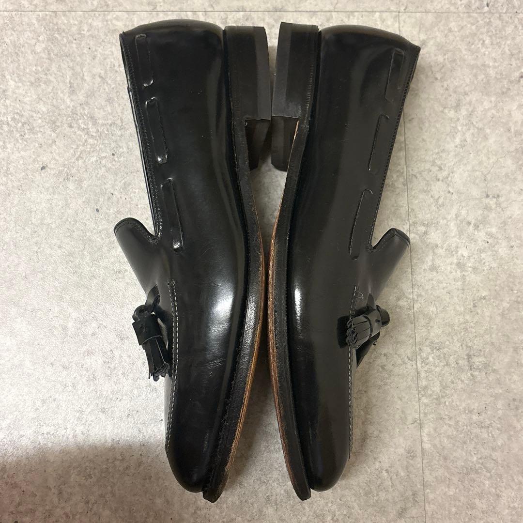 美品 JOHNSTON & MURPHY タッセルローファー 革靴 9 ブラック